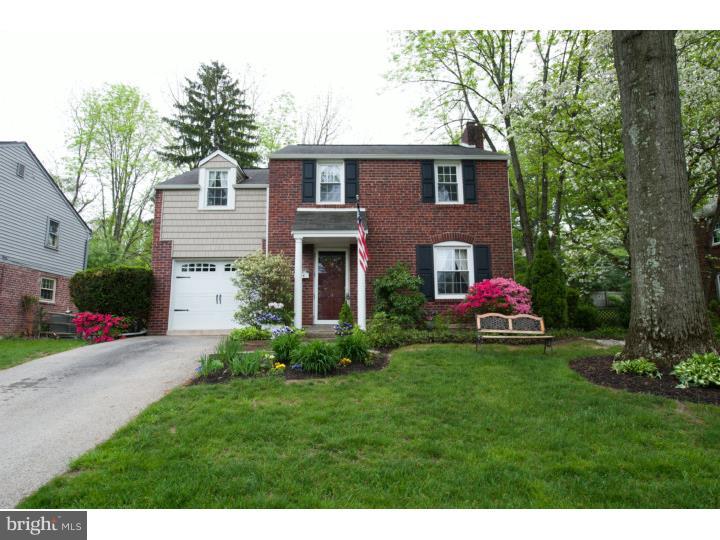 Don't miss this large 3 bedroom Gem in desirable Chesney Downs. This brick colonial home is located on a beautifully landscaped lot on a quiet street. Enter through a lovely foyer to a large living room and formal dining room. The dining room features a huge bay window providing great natural light and perfect views of the large back yard. The kitchen has nice countertops and wood cabinetry. This home has wonderful hardwood flooring. There is a large den off the kitchen that is a great extra space for an office. There is a half bath conveniently located on the first floor. Walk out the rear door to a covered patio and fenced in rear yard. On the second floor is a huge master bedroom and the full bathroom. The 2nd and 3rd bedrooms are good size and they all feature good closet space. This home has been meticulously maintained and is ready to move right in. This house has an attic and central air. The basement is large and dry with plenty of room for storage. The location is very convenient to Flourtown, Erdenheim and Chestnut Hill, in Springfield School District.
