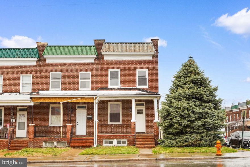 Large, recently remodeled end-of-group townhouse offering 3 bedrooms, 2.5 bathrooms, and a detached two-car garage. This home is larger than most, featuring 9-foot ceilings throughout that create a bright, open feel.

The front porch opens into a spacious living room, followed by a generous dining area, convenient powder room, and a large kitchen with access to the rear deck.

Upstairs, you’ll find a large primary bedroom, a second spacious bedroom, a third bedroom, and a full bath. The finished basement includes an additional full bath, laundry area, and rear storage with direct access to the two-car garage. The property has 2 off street parking spots or street parking. 

The home was updated in 2026, including new windows, roof, central A/C, ceiling fans, appliances, and cabinetry.

Ideally located with close proximity to downtown Baltimore, directly across from St. Agnes Hospital. Potential for investment, furnished finder, or rental.