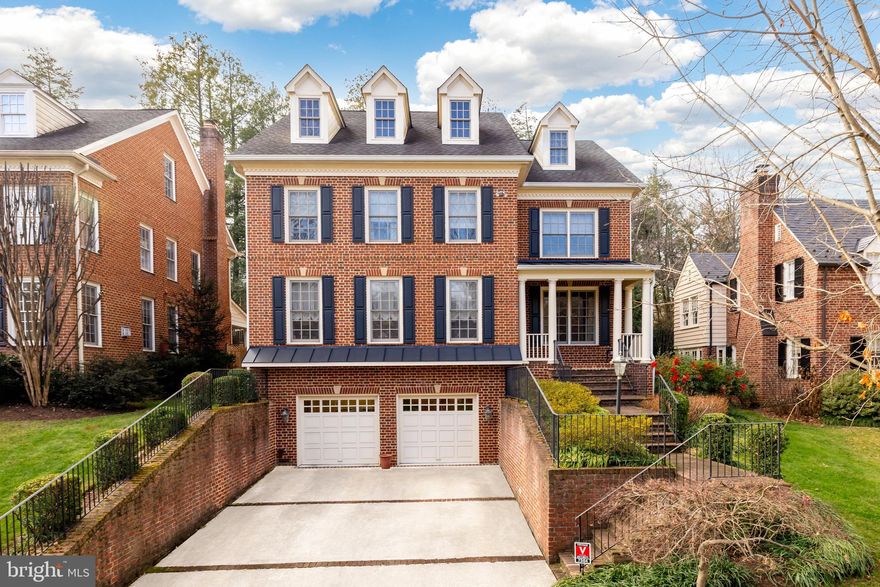 Gracing the beloved Chevy Chase neighborhood, 7504 Glendale Road can’t help but catch the eye of all who pass by, showcasing admirable, traditional craftsmanship in addition to modern amenities. The 2004 Colonial offers six bedrooms and five and one-half baths across four elegantly curated levels, offering crown molding, chair railings, hardwood floors and ceiling fans throughout 5,600 square feet. 

Both the spacious driveway and charming walkway guide residents to the covered porch overlooking the main street; enjoy your morning coffee and say hello to the neighbors from this coveted spot! The foyer, complete with a sizable window and window seat, radiates light and poise and flanks the dining room and living room. The living room, complete with a gas fireplace, creates an effortlessly comforting atmosphere to relax. The study closely follows, boasting stunning built-ins and sizable windows; unlock new ideas or find clarity and focus in this private space. The dining room is flooded with natural light, contributing to the ultimate formal dining experience. The eat-In, gourmet kitchen offers updated appliances and plentiful cabinetry – sure to marvel any at home chef! The breakfast room follows, offering sizable windows and space. The family room offers stunning built-ins and a gas fireplace; and offers access to the covered porch and patio. The main level is complete with a powder room.

Ascending to the upper level, the primary bedroom awaits, offering tray ceilings, a ceiling fan, two walk-In closets, an ensuite additional bedroom or sitting room and an ensuite full bath. The spa-like primary bath showcases two vanities, a soaking tub and stall shower; unwind and lean into relaxation in this soothing oasis. This level is complete with two additional bedrooms, both complete with ensuite full baths, and a laundry room. Ascending to the third level, a sizable bonus room allows residents to dedicate space to their crafts or passions; from a workout room to a studio, the decision is yours! This level is complete with a fourth bedroom that offers a walk-In closet, a full bath and attic storage. 

Descending to the lower level, the recreation room makes hosting a dream come true with generous space and high ceilings. The level is complete with a sixth bedroom, a full bath, a storage and utility room, and access to the two-car garage. 

The rear yard includes a covered porch leading to the stone patio overlooking the manicured rear lawn; enjoy al fresco dining or host the annual summer barbecue in this idyllic, private oasis!

Just outside of D.C. and within close proximity to the new Chevy Chase Lake Center, the Bethesda Metro, the Beltway and commuter roadways, 7504 Glendale offers a prime location in addition to the opportunity to create lasting memories in this remarkable residence!