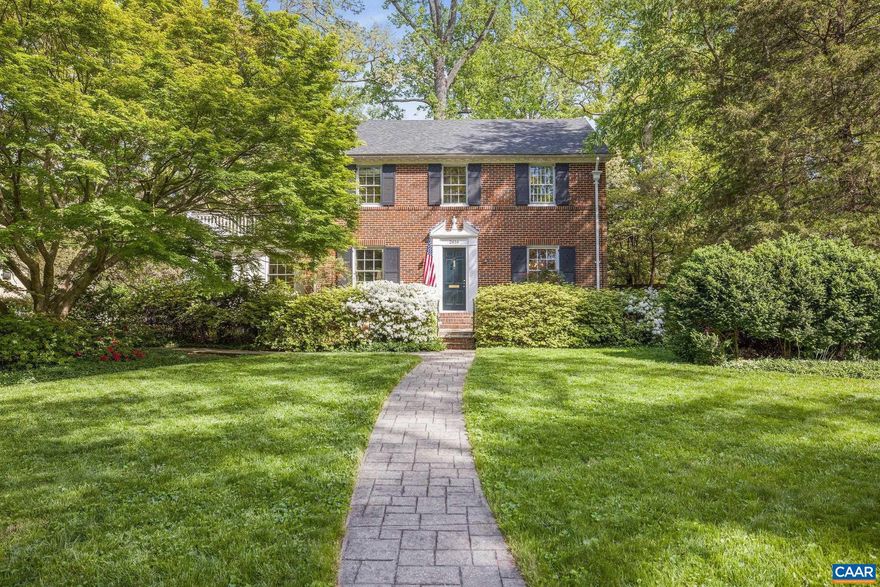 Located on a lovely street in sought-after Fry?s Spring neighborhood, this classic 2-story brick home blends timeless design with thoughtful updates and incredible outdoor beauty. A showstopper from the curb, the home is framed by blooming azaleas along the front and winding up the private driveway setting a vibrant, welcoming tone from the start. The main level offers an inviting living room with gas fireplace, a formal dining room, and a recently renovated kitchen featuring a Viking gas range. At the rear of the home, a light-filled Sun Room provides a casual living and dining area, while offering relaxed comfort and a beautiful view of the gardens. With two distinct living spaces and two dining areas on the main level - formal and informal - the layout provides flexibility for everyday living and entertaining. A main-level primary BR suite with en suite Bath rounds out the floor. Upstairs, you?ll find the original primary bedroom, two additional bedrooms, and a full Bath. The backyard is a peaceful, private retreat, complete with meandering garden paths, mature trees, and lush landscaping. Off-street parking and convenient to UVA/all things Charlottesville  - 15 minute stroll to Pi-Napo Pizza and Sbrocco's yummy coffee/donuts!,Fireplace in Living Room