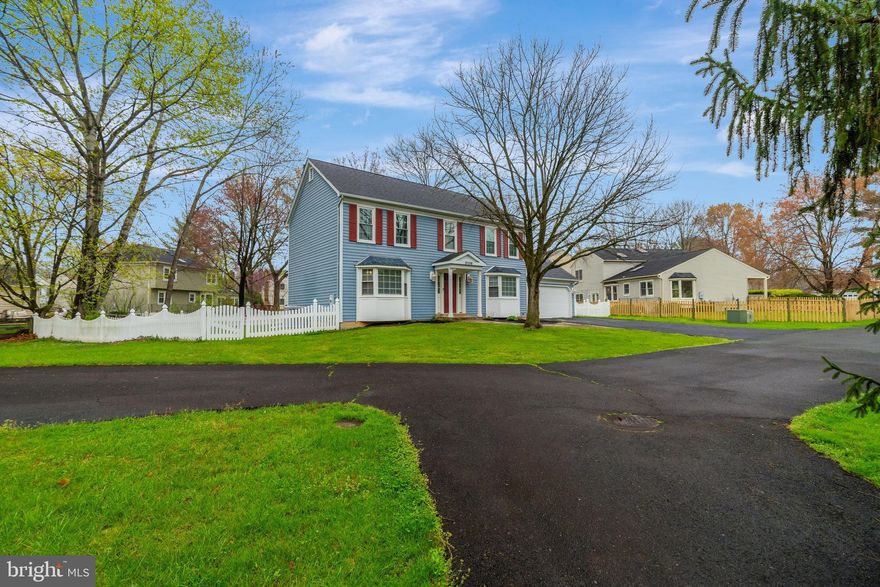 Peace………… is what you will feel as you enter this thoughtfully updated Franklin Farm colonial on oversized, idyllic lot! Natural light abounds in this home! You will discover many functional as well as aesthetic updates which make this home move-in ready!Owners have embraced the versatility of this floor plan to accommodate remote working and busy family lifestyle!  Full list of updates in MLS documents. Delightful kitchen with  stainless appliances looks out to level, rear yard.  Added  surprise is a multi-faceted, quasi semi circular tiled conservatory/sunroom adjacent to kitchen area ideal for extra living space.  Upper level has four bedrooms and TWO 2023 updated full baths!!  Wood floors on main and upper levels. Lower level has finished recreation room with buffet/craft counter and wall and base cabinets, full bath and large egress window.  Enjoy utilizing generous, unfinished shelved storage area in lower level. You will love it!!!
