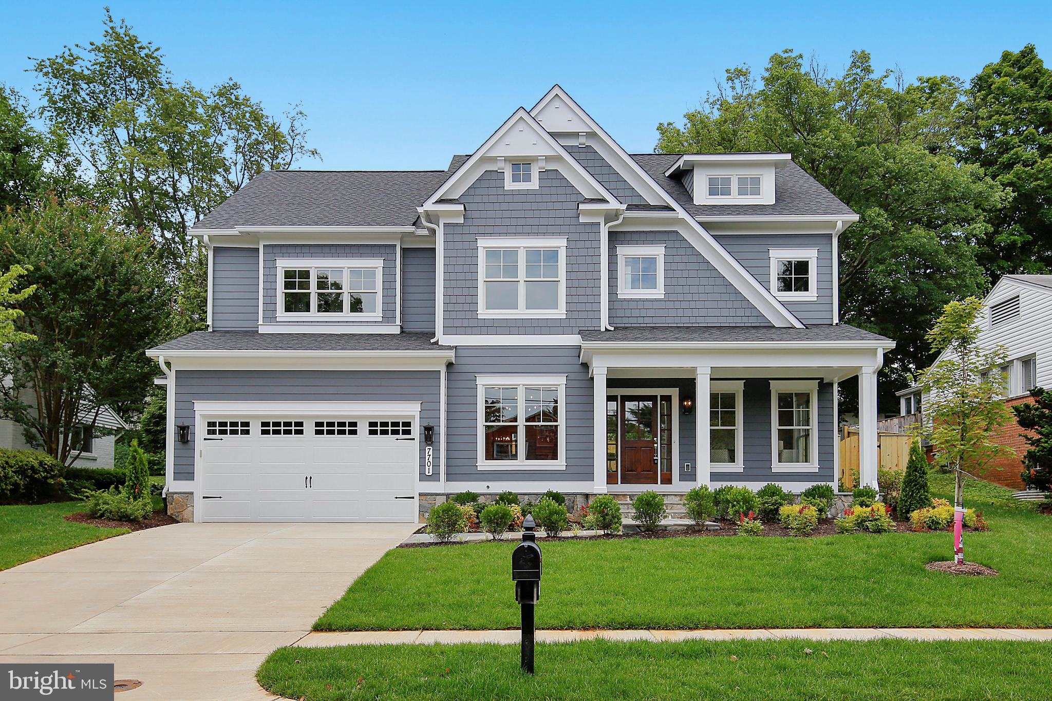 Come see this beautiful home! Stunning custom designed home by award winning Mid-Atlantic Custom Builders located in highly sought after Landon Woods. This five bedroom, four and a half bath home features approximately 4800 square feet of living space on three finished levels. Elegant upscale finishes and fine detail including: chef s kitchen with large center island which opens to an outstanding family room, butler s pantry, family foyer / mudroom, a screened porch with a gas fireplace, luxury owner s suite with large spa bathroom, four bedrooms and three full bathrooms on upper level, a versatile loft / lounge, and an upper level laundry room. Finished lower level with recreation room, exercise room / office, bonus room / media room, and a fifth bedroom with a dual entry full bath. Unparalleled quality craftsmanship and top of the line finishes all on a premier 8,209 sq. ft. lot! Great location! Ideally located near Whitman High School, Pyle Middle School, and the Landon School, as well as vibrant downtown Bethesda, the Capital Beltway, and only minutes to public transportation. Schools: Burning Tree Elementary, Thomas W. Pyle Middle School, and Walt Whitman High School. This is a new build - taxes are usually based on 1% of the sales price.