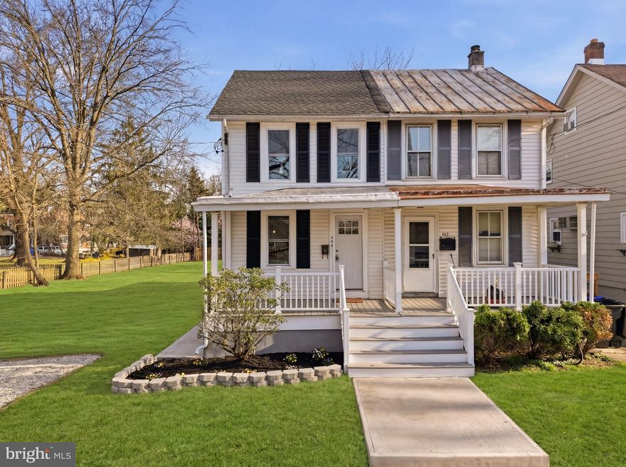 Welcome to 540 Broad Street, where timeless character meets a complete, modern transformation with a massive fenced in yard. This beautifully renovated 3-bedroom, 2.5-bath twin seamlessly blends classic charm with today's most sought-after finishes. From the moment you arrive, the inviting covered front porch sets the tone, perfect for morning coffee or unwinding in the evening. Inside, you're greeted by a bright, open-concept layout filled with natural light and clean, contemporary design. Wide-plank flooring flows throughout the main level, leading into a spacious living area that connects effortlessly to the dining space and fully updated kitchen. The kitchen is a true standout, featuring crisp white cabinetry, subway tile backsplash, modern fixtures, and a functional layout ideal for both everyday living and entertaining. Upstairs, the home continues to impress with three well-appointed bedrooms, including a serene primary suite complete with a private en-suite bath. The additional full bath is conveniently located in the hallway, and the third bedroom on the top floor offers flexible use as a guest room, home office, or bonus space. The bathrooms have been thoughtfully redesigned with sleek finishes, beautifully tiled tub/shower, and updated vanities. Set on a rare 0.20-acre lot, the outdoor space is equally impressive. Step outside to a generously sized, fully fenced backyard offering privacy and endless potential for entertaining, gardening, pets, or play. A covered rear patio adds year-round versatility, while a private driveway provides the convenience of off-street parking. Located in Spring City within the highly regarded Spring-Ford Area School District, this home offers convenient access to Route 422, Phoenixville, Royersford, and King of Prussia, making it ideal for commuters. Just minutes from the Schuylkill River Trail, parks, shopping, and dining, this location combines small-town charm with everyday convenience. Every detail has been carefully considered, from the finishes to the flow. A rare opportunity to own a fully renovated home with character, space, style, and a large yard, all at this price point.