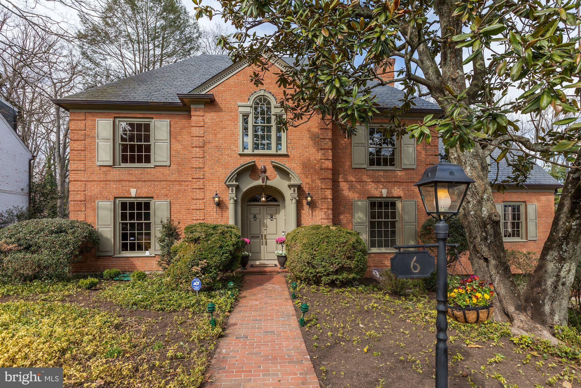 NEW PRICE! Grand and spacious 6 BR/5.5 BA Colonial w/ 6,500 SF of finished living space. Gracious curb appeal! Impressive marble foyer, large rooms and good proportions. Family rm w/ fp and wood beams. Third level studio. LL recreation rm, bedroom and full bath w/ walkout access through sliding glass doors to landscaped backyard w/ patio and private setting. Attached 2-car garage.