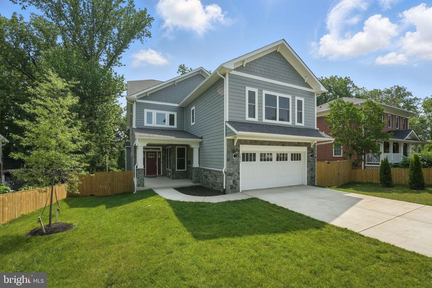 ***More photos added***Luxury, space, and modern design come together in this exceptional new construction home in Falls Church. With over 5,200 sq ft of finished living space, this home offers 5 spacious bedrooms, 4 full baths, and 2 half baths—ideal for both everyday comfort and stylish entertaining. ••••••• The main level features an open-concept layout with an elegant tray ceiling, a cozy fireplace, and a stunning gourmet kitchen featuring premium finishes and high-end appliances. Additionally, a breakfast area, separate dining room, entry from garage to mud room with *huge* closet, work/office space, coat closet and half bath away from kitchen/dining/ entertaining area. ••••••• Through the double French doors off the kitchen, step outside to a large Trex deck overlooking the huge backyard—perfect for summer gatherings. The deck connects to a lower-level patio, offering multiple outdoor living spaces. ••••••• Upstairs, the expansive primary suite impresses with a spa-like bath, separate walk-in shower, double vanity, toilet room, and…talk about closet space! Large linen closet and an **entire room** for the primary closet! ••••••• Additionally, upstairs there are 3 additional bedrooms, 2 more full baths, a bonus space for an office, lounge or study and **upstairs laundry**. ••••••• The fully finished walkout basement adds incredible flexibility, - in-law, au pair or guest suite, or even a rental space! The lower level features a 5th bedroom (w legal egress), 1 full and 1 half bath, a large rec room, a custom layout with TWO bonus rooms- space for a gym, office, more guest space or storage. Additionally, there are rough-ins for an additional bathroom and laundry; there’s even potential to convert the half bath to a full. ••••••• Additional highlights include a 2-car garage, Guardian security system, and a 1-year builder’s home warranty for peace of mind. Situated on a generous, fully-fenced, 0.31-acre lot in a prime Falls Church location with walkability! This home truly has it all!  (Home is no longer staged) ••••••• Less than a 15 min walk to Barcroft Plaza with Harris Teeter, Starbucks, Virginia ABC Store, Bank of America and more! 1.3 mi to Seven Corners & The Eden Center. Approximately 1 mi to The Holmes Run and Four Mile Run trails. 2.6mi to I-395 entrance for easy commuting into D.C., Alexandria, connection to I-495/95, Springfield or points further south. ••••••• Just beyond the entrance to I-395 will soon be the NEW DEVELOPMENT going into the old Landmark Mall site - including the new Alexandria Hospital and other retail and residential developments. A project that will be SURE to **increase home values** on Pineview Terrace and surrounding areas. A BRAND NEW HOUSE on 0.31acre for less than $1.7MM???
