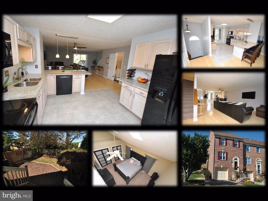 WALK THRU THIS HOME NOW ONLINE IN VIRTUAL REALITY 3D - VIEW THE VIRTUAL TOUR! RARELY AVAILABLE BRICK FRONT & SIDE END OF GROUP W/1CAR GARAGE FEATURES: UPDATED GRANITE KITCHEN W/ISLAND & CUSTOM BACKSPLASH,NEW FLOORING THRU-OUT,LARGE OWNERS SUITE W/BONUS 4TH LEVEL LOFT AREA, 2 HUGE CLOSETS & PRIVATE BATH,UPDATED BATHS,FULLY FINISHED LOWER LEVEL,PRIVATE FULLY FENCED IN REAR YARD BACKS TO TREES & MORE