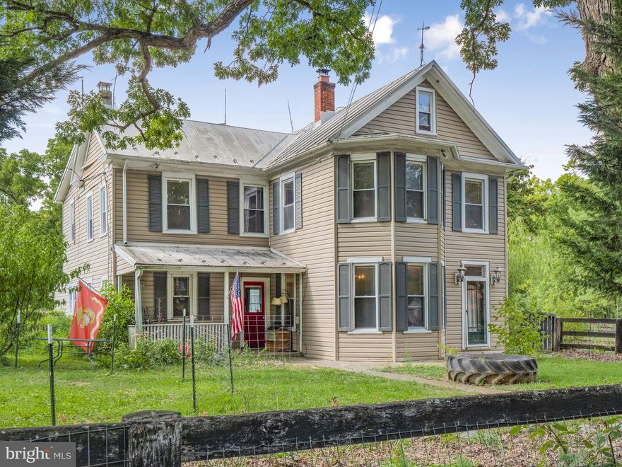 **Price Improvement - Welcome to 2423 Crums Church Rd, a charming farmhouse nestled in the scenic countryside of Berryville, VA. This unique property offers a blend of classic character and modern convenience, all with NO HOA restrictions. Set on a spacious lot with plenty of room to explore, this home is perfect for those seeking a peaceful retreat with endless possibilities.

Inside, you’ll find a welcoming layout with hardwood flooring featuring two staircases, a unique flow where every room offers two points of access, 1 fireplace and 2 wood burning stoves. The primary bedroom even has a hidden passageway connecting to an adjacent bedroom closet—perfect for a fun secret hideaway.

During the warmer months, entertain or just relax in the in-ground pool (though not opened this season, it’s been shocked, and the pump, just 3-4 years old, has been run to circulate the water), hot tub (about 2 years old),  or the attached sun room with a wood stove and included pool table! An electric fence, full size barn and  a new 10 x 12 shed make this a perfect hobby farm with pasture space for several animals. The property is home to a variety of trees and plants, including fruit trees, grapevines, graceful willow trees, and stately oaks.

This property also comes with a detached cottage at 2427 Crums Church Rd (square footage not included with main house). The cottage features 2 bedrooms, 1 bathroom, a full kitchen (no dishwasher), and an unfinished storage area. It’s equipped with a Klimaire air conditioner, heat pump, a conventional septic system, and its own electric meter. The cottage  is great for rental, adult children needing some space, or as an "in-law" apartment.

Located in the tranquil heart of Clarke County (and only about 2.5 miles from Route 7), you’ll enjoy the peaceful rural lifestyle while still being within easy reach of nearby towns. Winchester is just 10-15 minutes away, Leesburg is around 30-40 minutes east, and the Northern VA/DC area is accessible within 60-90 minutes.
