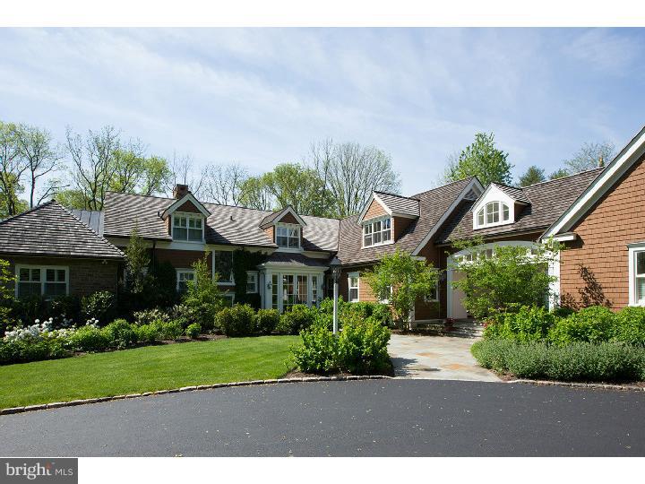 Expertly redesigned and reconceived by its designer owner and Archer Buchanon, with the utmost in quality & taste, this privately situated, sun-filled residence is extraordinary. Simply one of the finest residences available for sale on the Main Line. Just a few of its features include: first-floor main bedroom suite with his & hers baths/closets and dressing room; 37' living room/dining room; a true chef's kitchen with island & butler's pantry, dramatic family room, proper den, a special garden room w/NanaWalls; and a fully outfitted guest/in-law suite above the garage. Custom woodwork, fireplaces, elevator, finished lower level w/media & game areas, gym, wet bar, wine cellar, pool cabana for pool & terrace area, loggia w/fireplace, and so much more.