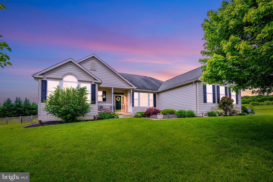 There are plenty of possibilities awaiting the new owners of this unique rancher nestled at the end of a quiet cul-de-sac, in highly sought after Georgetown Orchards subdivision. This single level living home sits on 1.53 acres, with a very large serene fully fenced in backyard. A large deck with newly installed pergola is ready for outdoor entertaining. This 4 bedroom, 2.5 bathroom rancher has an open floor plan with 9 ft ceilings that leads to the deck overlooking the beautiful and private backyard. The primary bedroom is large with an additional bump out for an office or easily could be converted into additional closet space. The huge unfinished walkout basement boasts extra high ceilings, a rough in for additional bath, and is ready for someone to add extra living, entertainment, relaxation, or even additional storage space. PLUS, there is a large attached garage and a large detached shed allowing for additional storage space or could be an ideal space for a workshop or other hobbies. Hot water heater is also newly installed! Bring your dreams and ideas to view this very special property.