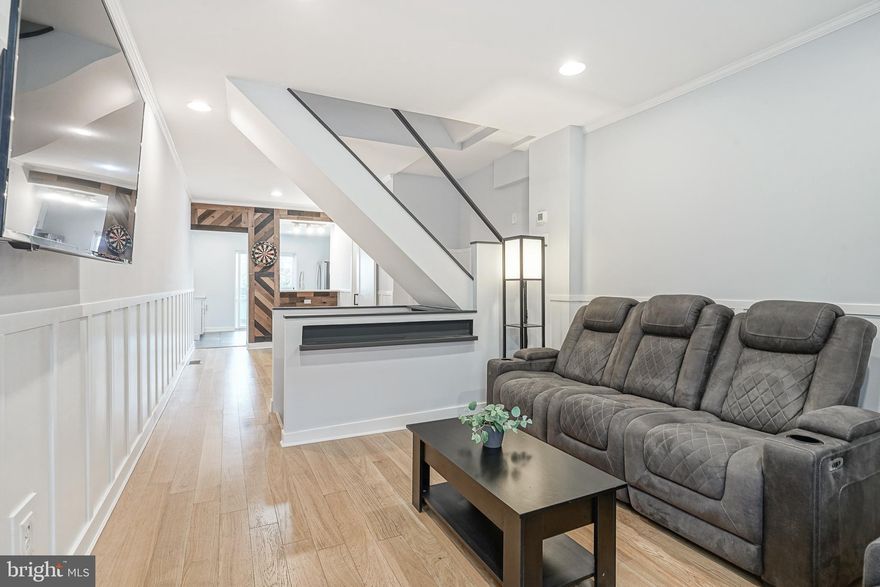 Welcome to 4540 Silverwood, a beautifully renovated gem located in the heart of Manayunk! This stunning home has been thoughtfully updated with new hardwood floors and modern finishes while preserving its original charm. Freshly painted throughout, the home boasts a perfect blend of contemporary style and classic character, including an exposed brick wall that adds warmth and personality to the space. The layout offers ample room for entertaining, including a walk-in pantry + coat closet, with an inviting atmosphere that flows seamlessly from room to room. One of the standout features of this property is the very large backyard, perfect for outdoor gatherings, gardening, or simply enjoying a peaceful retreat in the city. Upstairs you’ll find two well-appointed bedrooms with closets and an updated bathroom. The unfinished basement is perfect for storage, a laundry room, and a bonus basement space with the potential to finish. Situated in the vibrant and sought-after Manayunk neighborhood, you'll be just steps away from trendy shops, cafes, bars, restaurants, and the scenic Schuylkill River Trail. This home provides the ideal combination of modern convenience and historical charm, making it the perfect place to call home. Don't miss out—schedule your showing today!