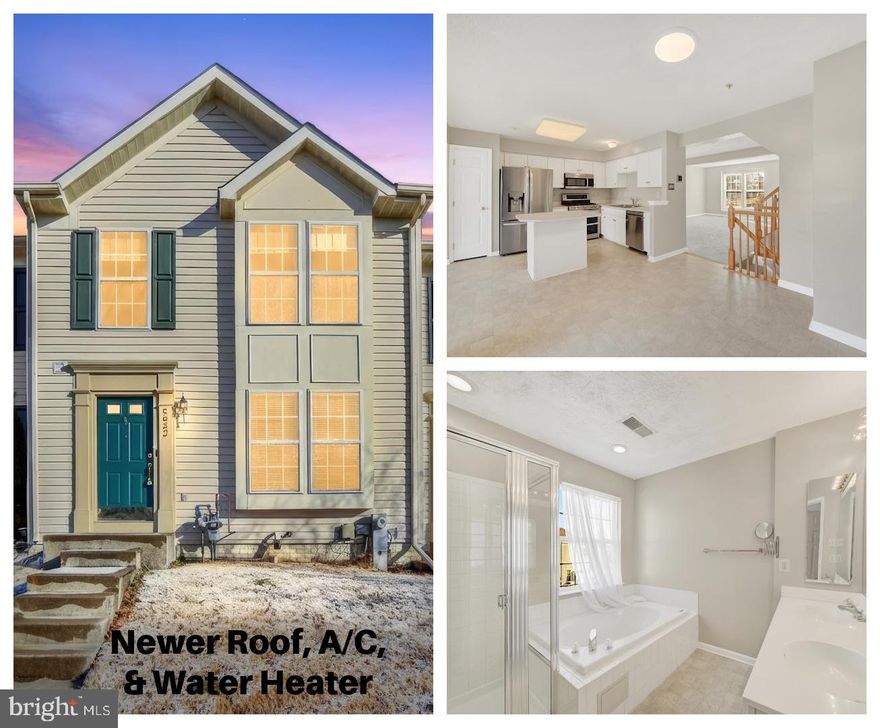 Beautiful and Large 3 Bedroom, 2.5 Bath Townhouse  with 3-Story Bump Out located in the White Marsh Area! A Large Spacious Living Room with a Powder Room Welcomes You and Your Guests! Spacious Eat-In Kitchen with Newer Stainless  Steel Appliances (French Door Fridge, Double Door Oven with Gas Range, Microwave, and Dishwasher), Center Island, Breakfast Room/ Dining Area, Sunroom, and a Slider that Leads to Your Back Patio and Yard! Huge Owner's Suite with Vaulted Ceilings, 2 Walk-In Closets, and a Full Bath with Soaking Tub, Separate Shower, and Dual Vanity! 2 Additional Nice-Sized Bedrooms and a Full Bath Complete the Upper Level! Huge Basement is Perfect for Entertaining and there is Additional Storage Space within the Washer and Dryer Room!  New Roof (December 2022), Hot Water Heater (2022), Outdoor AC Unit (May 2025) and Newer Plush Carpet.  Close Proximity to All Major Routes, Shopping, Dining, and Entertainment at the Avenue!!!