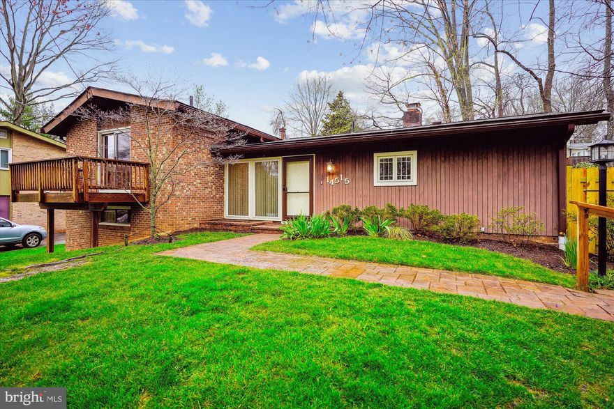 Welcome to Manor Woods and this Deigert & Yerkes designed mid-century modern four level home.   Large open foyer features flagstone floors and recessed lights.  Living room with wall of windows, built-in bookcase, free-standing fireplace and wood floors leads to a 13 X 23 terrace and fenced private yard.   Separate dining room leads back to a remodeled eat-in  kitchen featuring 42" hickory wood cabinets, Corian counter tops, ceramic backsplash and recessed lighting.  Upper level boasts primary bedroom with two closets (one with a laundry chute), ceiling fan and private, fully remodeled bath.  Second full bath has also been fully remodeled.  All the wood floors on the upper level, as well as the stairways, were refinished in 2024.  All the bedrooms offer large windows, and the third bedroom has new Anderson sliders that access a 6 X 12 deck!  All the windows throughout the home have been replaced with double pane, vinyl clad Anderson windows.  All six exit doors have been replaced with high quality door systems.   Lower level offers fourth bedroom with legal egress, updated third full bathroom, 12 X 17 family room with a wall of windows and exit to side yard.  Laundry room offers new LED lighting, washtub, W/D hookups and second exit door to side yard.  Second lower level offers 750SF of unfinished space with fresh paint and lighting that is ready for your design ideas.
The roof and HVAC (Lennox) were replaced in the last ten years.  Water heater was replaced in 2019.   Privacy fencing at the right side of the home installed in 2024.  There is also a 40 AMP outlet near the driveway for your electric car!   This turnkey home has been well maintained for over 40 years and is ready for you to enjoy!  Rockville HS cluster, Manor Woods Swim Club, Rock Creek Village Shopping Center and easy access to Metro locations at Twinbrook and Rockville stations are just a few more reasons to come see this home soon!