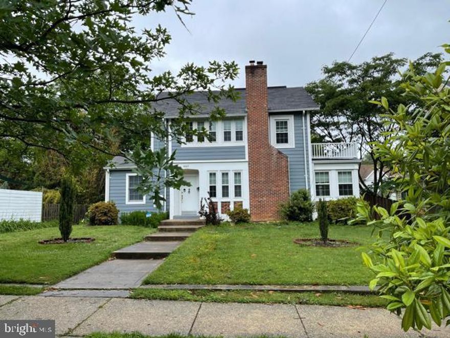 Charming colonial in heart of Chevy Chase. Beautiful Hardwood floors on 3 Levels. Recent UPDATES, Newer Dishwasher, Washer/Dryer. Windows (2017). Newer Granite counter in the kitchen. Sunfield Breakfast area. Large living room with fireplace. Separate Dining room. Wonderful for entertaining. Fabulous huge Fenced backyard & Lovely spacious deck. Finished basement. One car detached garage. Minutes to Friendship Heights Metro, Norwood Park, Downtown Bethesda. DC. Available immediately.