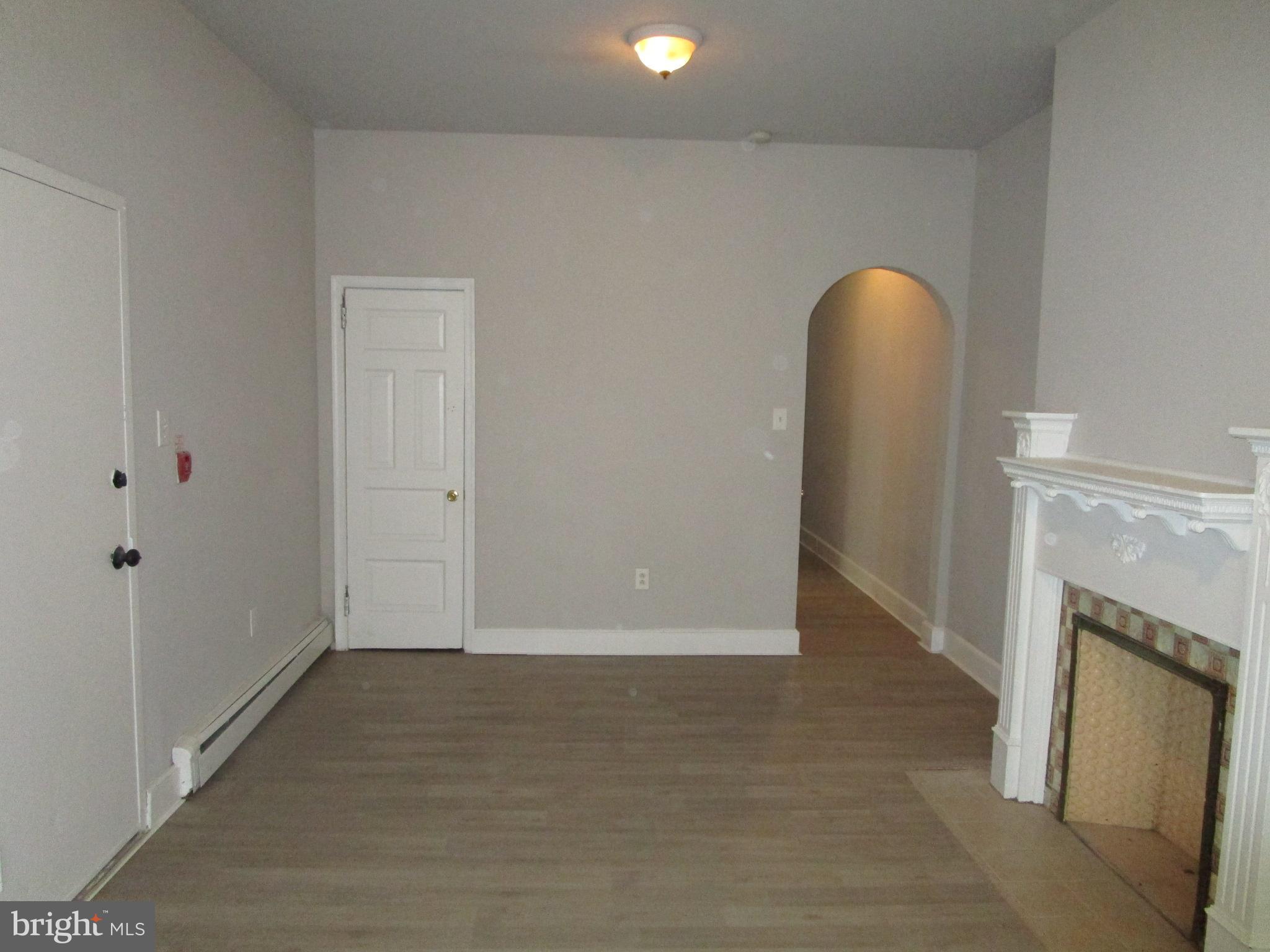 This charming 1st floor, 2 bedroom apartment has so much to offer. Enter the unit from the enclosed porch into the spacious living room with ornamental fireplace. 2 ample sized bedrooms and a full bath complete this unit. Eat-in kitchen with storage area and rear access to the yard. Convenient location. Schools, shopping, recreation and transportation all within walking distance. Tenants are responsible for all utilities. Applicants must meet credit specifications and income requirements to qualify. Other requirements include payment of the first and last months rent plus a security deposit equal to one month rent. Tenants are required to show proof of Renter’s Insurance. $50 application fee per adult. NO pets. All potential Tenants are subject to the following screenings: financial, criminal and rental history. Owner is a PA licensed Real Estate Broker. ***Rental amount is based on a 1 year lease.***