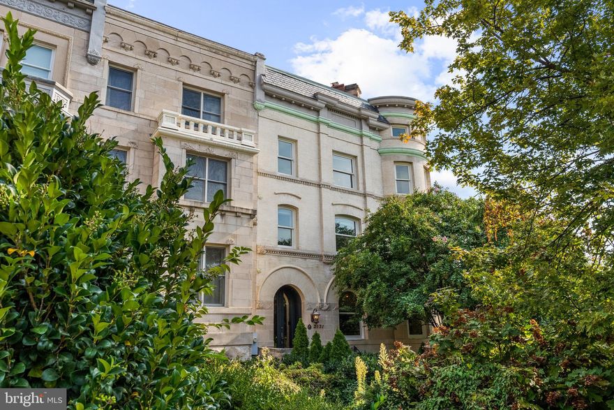 Fall in Love with the incredible restored Limestone facade of this impressive Beaux Arts townhouse which wraps around the Northeast corner of Phelps Place and S Street, NW in prime Kalorama Heights. The interior has 4,308 SF of interior living space featuring many new updates executed by the current owners. Grand scale, gracious proportions, modern comforts, and original preserved period details are found throughout the entire residence. Large format Southern facing windows fill the house with sunlight and offer iconic Washington, DC vistas throughout every level. Manicured gardens and one-car attached Garage complete the offering. Metro, Embassy Row, Dupont Circle, Dining, and Retail are moments away.