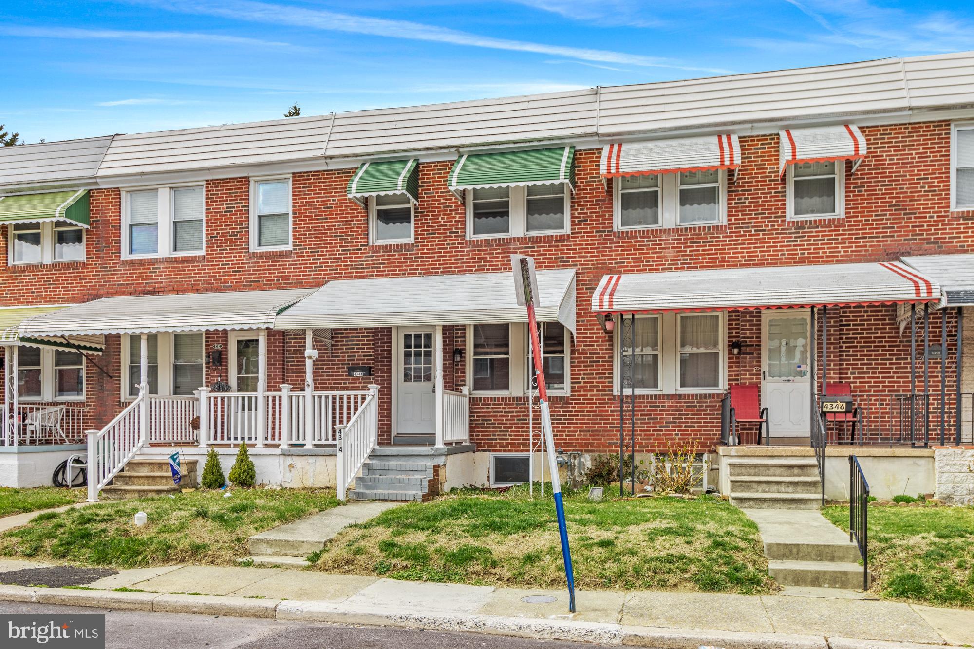 Welcome to 4344 Newport Avenue in Medfield.
This rental rowhome has been beautifully updated and maintained by its current owner, and is ready to welcome you to the neighborhood.
This Baltimore City home combines classic charm with modern updates. The first floor has beautiful luxury vinyl plank floors throughout the living and dining rooms and a recently updated kitchen with stainless appliances, stone countertops and fresh white cabinetry. There’s also a gas stove, which is a huge bonus for folks who enjoy cooking.
The second floor is carpeted and holds 2 nice-sized bedrooms and a full, modern bath. This home also has a lovely basement that is fully finished, has a newer washer and dryer, and includes a fresh, modern full bathroom.
The home itself is so clean and cozy, and it even has a sweet fenced backyard, great for summer hangouts, with an old-timey awning-covered patio for a table and grill.
Have we mentioned the central AC? That’s so important for summertime in Baltimore.
Located just moments from Hampden’s iconic “The Avenue”, Union Collective, the Rotunda and a variety of shops, restaurants, and attractions, this home offers urban convenience with a true neighborhood feel. Proximity to I-83 and public transportation make commuting a breeze. Don’t miss the opportunity to rent this lovely home in one of Baltimore’s most sought-after communities!