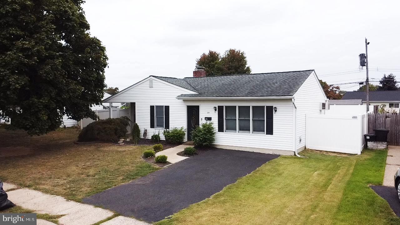 4 Bedroom expanded ranch in the desirable Pinewood Area. The eat-in kitchen has granite counters, double sink, and stainless steel appliance. Large living room has vaulted ceilings, laminate floors, ceiling fan and French doors which leads out to rear yard. Additional features include 4 spacious bedrooms, New Tankless Hot Water Heater (2024), New Privacy Fence (2022), Updated Electric (2024) with new service panel inside and a new service cable/meter on the outside, Central Air, floored attic, front storage room, covered front patio and bathroom has new vanity, floor and toilet (2023). Outside you'll find a fenced in yard with new privacy fencing installed 2022, 2 concrete patios and storage shed. Additionally, the property boasts low taxes and is conveniently located near local parks, schools, shopping/restaurants and it is close to all major highways including Route-1, I-276 and I-95 for an easy commute to NYC, Trenton/Princeton NJ and Center City Philadelphia.