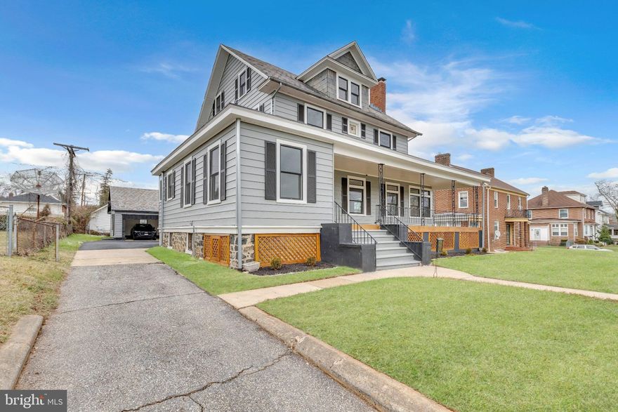 Welcome Home to Timeless Charm + Modern Comfort in Ashburton. Vintage charm meets modern comfort in this 3,000+ sq ft Ashburton gem – ideal for multi-gen living, first-time VA buyers, or anyone craving space, character, and a smart layout.

Step into 3602 Liberty Heights Ave — a rare 6-bedroom, 3-bath historic beauty offering over 3,000 sq ft of thoughtful living space in the heart of one of Baltimore’s most treasured neighborhoods. With preserved architectural details, a slate roof, and modern upgrades throughout, this home is perfect for multi-generational families, VA buyers, or anyone craving space, character, and convenience.

From the moment you arrive, the inviting front porch and stately curb appeal set the tone. Inside, you’ll find gleaming hardwood floors, soaring ceilings, upgraded windows for superior insulation and sound, and a main-level bedroom + full bath ideal for guests or aging in place. The kitchen features quartz countertops, stainless steel appliances, and shaker cabinets—ready for your culinary touch.

The oversized primary suite, sun-soaked sitting room, and third-floor bonus level offer flexibility for offices, creative space, or private retreats. The unfinished basement is already prepped with plumbing and electric for a future bathroom—imagine the possibilities.

Outside, enjoy a fully fenced yard, detached 2-car carport, and an asphalt driveway. Smart home features (Ring cameras + motion lighting) provide extra peace of mind.

🎯 Located in desirable Ashburton—known for its tree-lined streets, tight-knit community, and easy access to parks, schools, shopping & major commuter routes

This is more than a home—it’s a legacy property with soul.
📲 Schedule your private showing today and explore what life could look like beyond the sale.