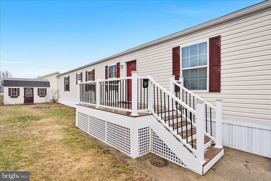 Ready for immediate occupancy. 2019 Redman (Champion) 14x76 with 3 beds, 2 baths and shed. Located along Doe Run Road between Manheim and Lititz, turn into Penn Valley Vlg MHC - an all age community that allows pets. Park disclosure of fees says monthly lot rent is $565 plus water/sewer is added to that at a minimum rate of $53.17 sewer and $38.92 water = $657.09 minimum monthly. Trash is extra. SEE 33 PICS.