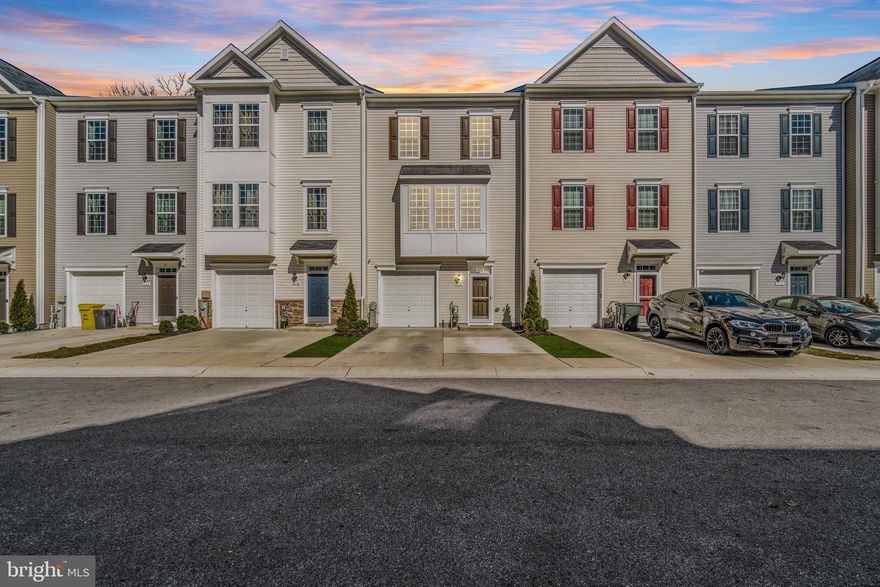 Welcome to Home to this gorgeous 3 bedroom, 3 full baths, 1 half-bath, three-story townhome in the neighborhood of Pond view in  Glen Burnie, MD. The beautiful foyer opens to a lower-level recreation room and interior access to the garage. Rear exit to the backyard area. Main-level expansive open concept dining and living room spaces with LVP throughout. Fabulous gourmet kitchen with plenty of cabinet and counter space, granite countertops, sleek modern stainless-steel appliances, gas cooking, and spacious deck. The lavish upper-level includes a spacious owner’s suite with walk-in closet and bathroom inside of owner suite. Also, on the upper-level the laundry room, two additional bedrooms on top level and another full bath with tub/shower. Complete with the 1-car garage and driveway parking with enough space for two cars to be parked side by side.