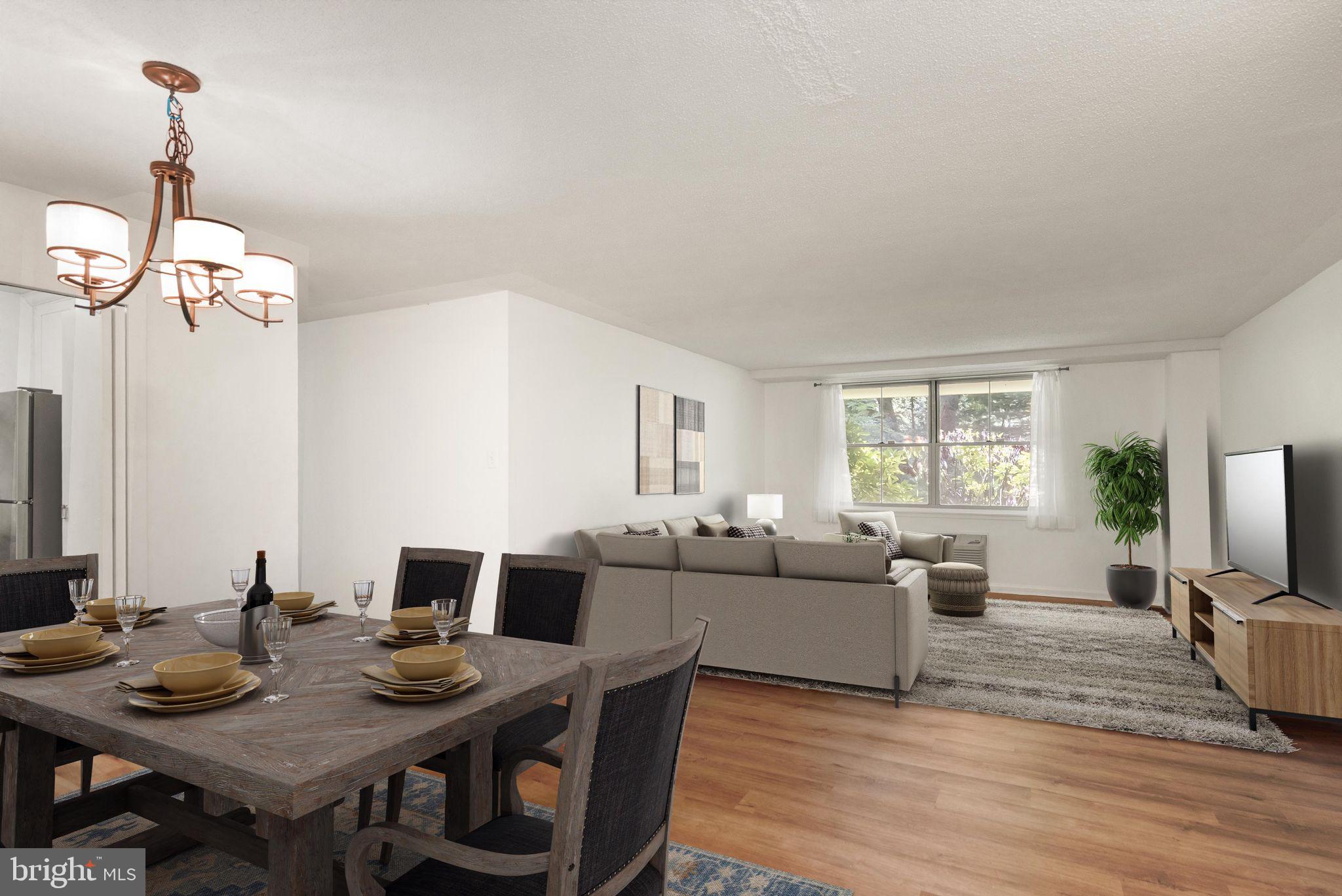 Welcome to a quiet retreat at 2030 North Adams Street, Unit 303, Arlington, VA. This charming 962-square-foot residence has been recently renovated in a well-maintained, low-rise building. All utilities are included in the condo fee!
The home features two bedrooms and one and a half bathrooms. The owners have made thoughtful upgrades like all-new LVP flooring, a new kitchen, updated bathroom vanities and fresh paint. The kitchen has been beautifully updated with new cabinets and countertops, and flows directly into the dining and living area.
Additional conveniences include laundry facilities within the building, an efficient elevator, pool and a security system ensuring peace of mind. For storage solutions, private and common storage options are available, along with assigned parking in the garage. 
Don't miss the opportunity to call this beautifully renovated space your new home!