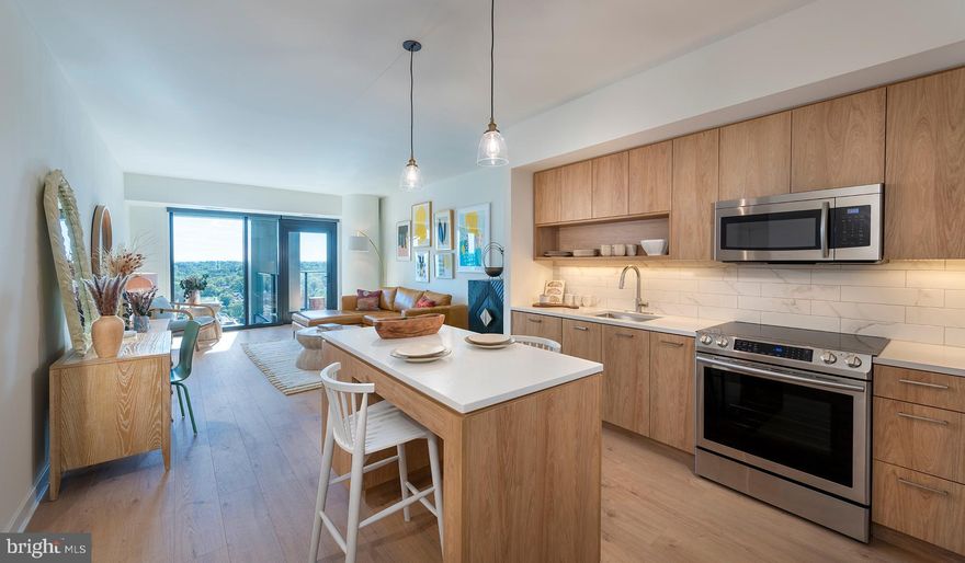 Experience the Pinnacle of Urban Living at The Elm, Bethesda

Nestled in the vibrant heart of Bethesda, adjacent to the bustling Bethesda Row, The Elm presents an exquisite blend of modern living and environmental consciousness, certified by its prestigious Gold LEED status. Our diverse range of homes, including studio, 1-, 2-, and 3-bedroom options, are meticulously designed with contemporary finishes, state-of-the-art stainless steel appliances, and an unparalleled location in the center of Bethesda.

Elevate Your Lifestyle with Exceptional Amenities. At The Elm, indulgence meets convenience. Soar to new heights of relaxation at our 28th-floor rooftop pool or embrace wellness at our modern fitness center. The 17th-floor landscaped terrace offers a serene escape, while our expansive Skybridge on the 28th floor provides a unique vantage point. Our community spaces, including lounge areas and workspaces, cater to your every need, mere steps from a plethora of dining and retail options.

Discover Unparalleled Living Spaces. Our homes and penthouses boast double-height ceilings, bathing each space in natural light. Revel in the luxury of walk-in closets and modern kitchens equipped with Bosch and Samsung appliances. Select homes further enhance your living experience with private balconies and patios.

Immerse Yourself in the Cultural Hub of Bethesda Row. Reside in the epicenter of culture, dining, arts, and entertainment. The Elm is a stone's throw away from Woodmont Triangle, a vibrant nexus of cultural activities and community events. Enjoy an array of outdoor concerts, art festivals, and farmer's markets that animate the neighborhood year-round.

Redefine Relaxation and Productivity. Our rooftop pool is not just a swimming facility; it's an oasis of tranquility with resort-style seating and stunning panoramic views. The Elm's numerous spaces are designed for your relaxation, health, and convenience, offering a myriad of ways to unwind and rejuvenate.

Your Personal Sanctuary and Community Awaits. Whether you're immersing yourself in a captivating novel or engaging in meaningful conversations, The Elm offers the perfect backdrop. Our curated fitness studio caters to health enthusiasts with a convenient and inspiring workout environment. The 28th-floor Skybridge is an ideal spot for hosting events or enjoying private gatherings, all while being surrounded by breathtaking views.

Schedule Your Personalized Tour Today. We are dedicated to providing an exceptional living experience. Contact us to schedule a tour tailored to your preferences. The Elm is proud to be a smoke-free and pet-friendly community. Welcome to a new standard of living, where every detail is crafted for your comfort and convenience.

** Pricing and availability subject to change on a daily basis ** Photos are of model units ** Parking may be available for an additional fee **