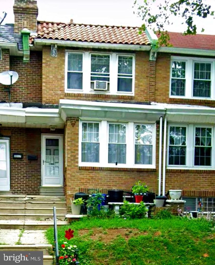 Welcome to this well-priced three-bedroom, one-and-a-half-bath rowhome offering a fantastic opportunity for buyers looking to make a home their own. With a solid layout and classic rowhome character, this property is the perfect canvas for cosmetic updates and personal touches. The home features a functional floor plan, original hardwood floors, and a convenient half bath in the basement just waiting for an upgrade. While the property is in average condition and could benefit from your vision, it has been priced accordingly, making it an excellent value for homeowners, renovators, or investors alike. Located close to shopping, public transportation, and local schools, this home offers everyday convenience and strong long-term potential. Whether you’re a first-time buyer ready to build equity or someone looking for a project with upside, this rowhome is full of possibilities. Bring your vision and unlock the potential. Opportunity awaits!