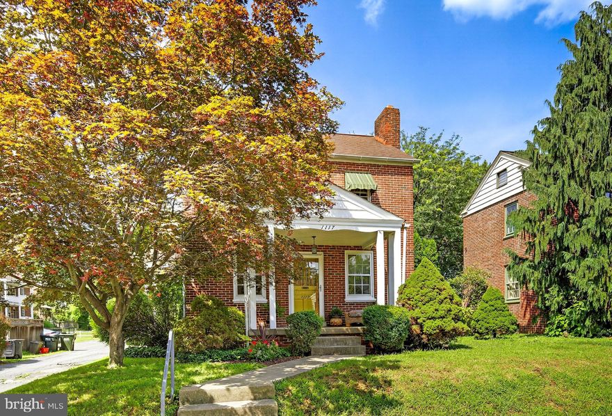 Adorable brick 2-story single home in Manheim Township.  Walking distance to F & M and Buchanan Park.  Charming hardwood floors throughout.  Sunny living room with woodburning brick fireplace.  Formal dining room for entertaining family and friends.  White kitchen with all appliances included and a porcelain sink.  Large bedroom sizes, one with a cedar closet.  Partially finished lower level ready to complete for future Family Room.  Private tree-lined backyard with patio.  1-car detached garage.  Welcoming covered front porch.  Desirable quiet street.  Make this sweet home yours today!!!