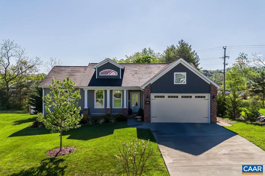 One level living at it's finest! This Meadowbrook craftsman boasts everything you could want. Beautiful quality upgrades abound, from the doors and high ceilings to the 6-inch base and the crown molding. The hot tub was installed in 2023 and remains for new owners to enjoy quiet evenings on the deck, and well-planned landscaping provides a private experience to do so. Enjoy your coffee on the pergola and listen to the birds sing but still be minutes from town with quick access to both 81 and 11. The property backs the neighborhood walking paths and HOA fees also include access to a picnic area. The large laundry features an oversized sink, stacked washer and dryer, and pantry cabinets. The kitchen boasts a gas range and upgraded appliances. The outbuilding remains for storage or gardening and attic access in the garage provides even more storage space. Everything you need is here, has been lovingly maintained, and is ready for you to move in. Open House Sunday, May 12, 1-3pm with showings to begin afterward.