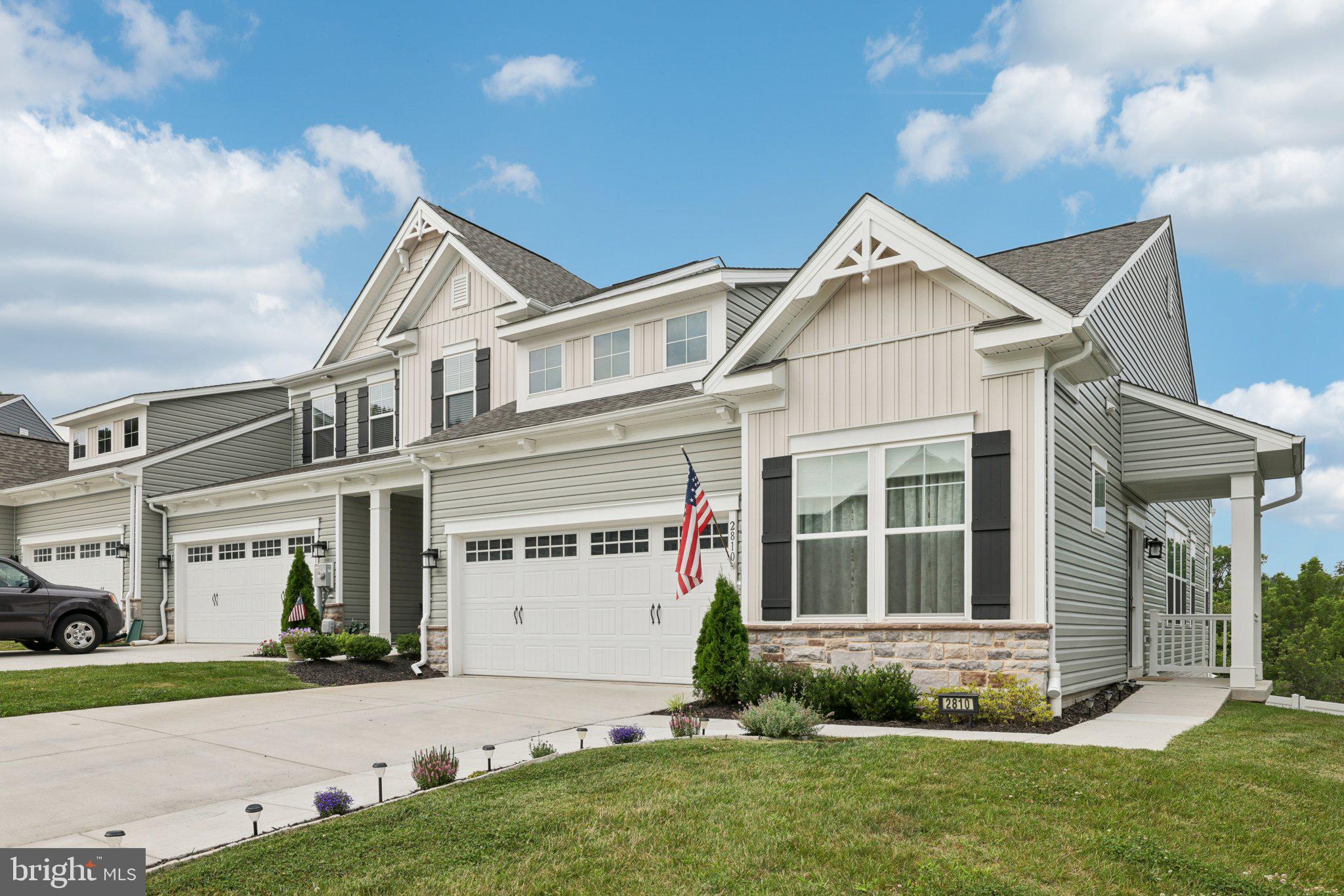 Contemporary end-of-group villa in the sought after Snader's Summit. Offering an open concept design and neutral color palette, 10' ceilings and loads of natural light and space ideal for entertaining. This home is very unique in that you can go from oversized driveway to entry with a minimal step up with no steps from garage to entry! Inside this energy star certified home you'll be delighted with a large great room with a vaulted ceiling, an open dining room with a trio of windows, and a sleek modern kitchen. This gourmet kitchen includes stainless steel appliances including a flat top range, recessed lighting, and an oversized center island with breakfast bar accented by chic pendant lighting. The main level owner's suite provides a trio of widows, large walk-in closet, and a private bath with a double bowl vanity is priceless. First floor laundry room and a level walk-in from the unique expanded driveway makes this the perfect one level living home. And be sure to not overlook the expansive lower level with sliding glass door walk out to deck, gazebo and fish pond that conveys! This level is ready for your future wants and desires. Magnificent custom built garden beds in fenced rear yard is a gardeners delight! Overlooking lush trees and open space makes this the best views in Snader's Summit. Convenient access to major highways, perfect for commuting. Just a short drive to Westminster, offering an array of shopping, dining, and entertainment options Surrounded by picturesque farmland, providing a peaceful, rural feel with urban conveniences nearby. This property combines luxury, comfort, and convenience—making it the perfect place to call home.