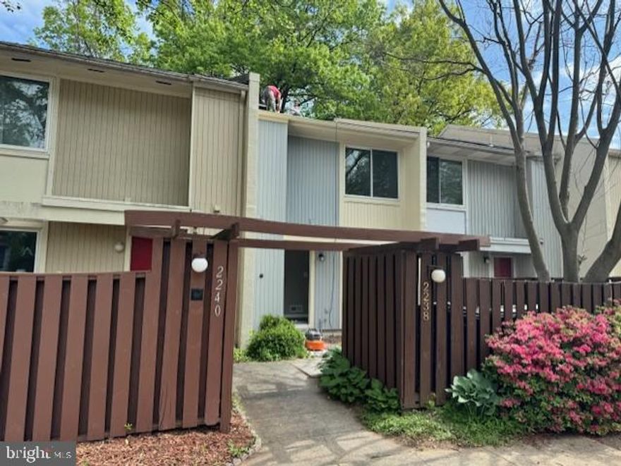 House is currently occupied and pictures are from last year. Beautifully renovated 2 level 2 BRs and 2.5 Bath Townhouse located in Reston Community. This home offers 2 good size Bedrooms with 2 full bath on the upper level.  All new Bathrooms and Flooring throughout the house. Updated Kitchen with dining area. Plenty of Recess lighting throughout the house.