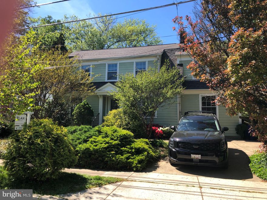 Whitman Schools. Walk to metro. 3 bed/2.5 bath Dutch Colonial. Sunny living room w/ fireplace, built-ins. Separate dining room, updated kitchen w/ new appliances. Bonus room w/ French doors to patio. Master bedroom w/ separate tub/shower, double vanities & walk-in closet plus two additional bedrooms & new bathroom. Plentiful storage. Fabulous fully fenced backyard w/ slate patio. close proximity to NIH, Walter Reed Military Medical Center, Lycee Rochambeau French International School. Located near a primary and essential roadway, never a worry about snow removal or power outages!