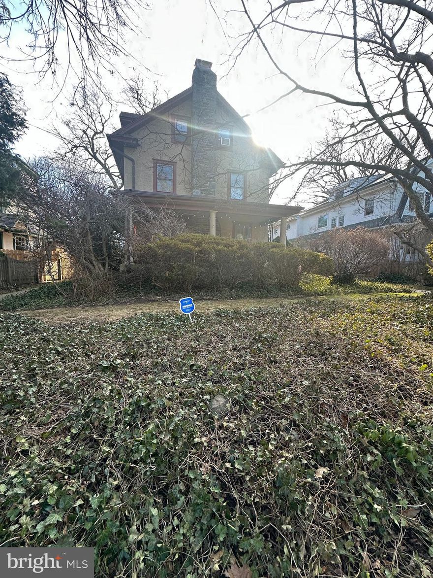 Welcome to 406 Anthwyn Rd on a desirable Narberth block in the Lower Merion School District. This 6-bedroom, 2.5-bath home offers a spacious living room with a fireplace, along with a generous kitchen and dining area. Enjoy a large private backyard and the convenience of a detached garage. Located close to shops, dining, parks, and transit. Sold as-is.