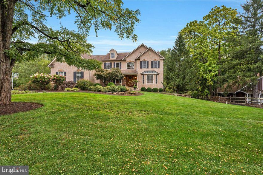 **Welcome to 46 Barley Rd, Ivyland, PA** – a stunning 4-bedroom, 3.5-bathroom residence built by renowned builder Barley Custom Homes is set on over an acre of beautifully landscaped grounds in the sought-after Northampton Township. This exceptional home boasts over 4,200 square feet of refined living space and is located within the highly acclaimed Council Rock School District.

As you step through the front foyer, you are greeted by the elegance of a formal dining room on one side and a double-doored office/library with custom built-ins on the other. The full first floor showcases stunning millwork throughout, adding a touch of sophistication to every room. The heart of the home is the upgraded kitchen, featuring luxurious granite countertops, a stylish tile backsplash, under-counter lighting, a walk-in pantry, and convenient double ovens, perfect for the culinary enthusiast. The sunlit breakfast area flows effortlessly out to the expansive deck and sunroom, creating the ideal oasis for outdoor relaxation and enjoyment.

The spacious family room is designed for comfort and features elegant trim and a cozy stone fireplace, making it perfect for winding down after a long day. Completing the first floor is a versatile playroom/ additional office fully equipped with three built-in desks, ideal for homework or crafts, and a convenient mudroom leading to the three-car garage, which also provides steps accessing an additional storage room.

Two sets of stairs lead to the second floor, where you'll discover a luxurious primary suite complete with a sitting room, cozy fireplace, dual walk-in closets, and a beautifully updated  bath featuring a free- standing soaking tub and a marble walk in shower. Conveniently situated on this level is a laundry room, along with three additional bedrooms, two of which offer walk-in closets, plus a full bathroom.

The finished basement is an entertainer's dream, featuring a custom wood bar, stone fireplace, a game room, and a potential office or media room, all accompanied by a full bathroom. A large storage area and a walkout to the backyard ensure convenience and functionality.

This property offers ample parking with the three-car garage and is perfectly positioned for commuters heading to Princeton, Philadelphia, or New York City. Don’t miss your chance to own this incredible home that truly has it all! Schedule your private showing today!     

Seller is a licensed agent.