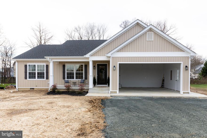 Will be finished this week, NEW CONSTRUCTION. No need to wait. Asphalt Driveway has been installed, 6 ft. privacy fence to be installed on Saturday morning on the right side of home. Enter thru the covered front porch, have rocking chairs to relax. Open the front door to a very large and open living area, gathering place for friends and family. Walk straight to the very spacious and updated kitchen, pantry, s/s appl, granite counter tops, s/s sink in the large 4x9 center island with overhang for bar stools, more than enough room for the pickiest buyer. White shaker cabinets make this a cooks dream. Next to the kitchen, room for a full size dining room table for family dinners. Enter to the right side you will walk into the very spacious master bedroom, room for a king size bed with room to spare, and the master bathroom, with double bowl vanity, dual mirrors, a tiled surround soaking tub to relax in, a stand up full tiled shower, walk in closet for those extra cloths. On the other side of the home you will find 2 more very spacious bedrooms, split by a full bathroom, stand up tub/shower and a single bowl sink.  A separate laundry room will round out this home. Walk on the screened in porch, large enough for family and friends to grill out and enjoy. Rear yard has been cleared out to back fence. Welcome Home.