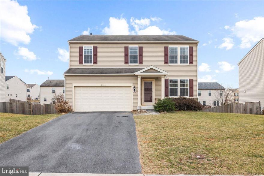 Tour this lovely colonial in the sought after Meadows Edge community.  Built in 2013, it features 4 spacious bedrooms and 3 full bathrooms, providing ample space for relaxation and gatherings. The heart of the home boasts a cozy fireplace in the large living room and a bonus room that could easily be used as an office, craft room, or 5th bedroom. Large kitchen and dining combo with windows that offer plenty of natural light.  The unfinished basement includes a 4th bathroom rough in and walk out to the open partially fenced back yard.The neighborhood is known for its friendly atmosphere and amenities including pool, playground, and tennis courts. This one owner home is a gem just waiting for your finishing touches.