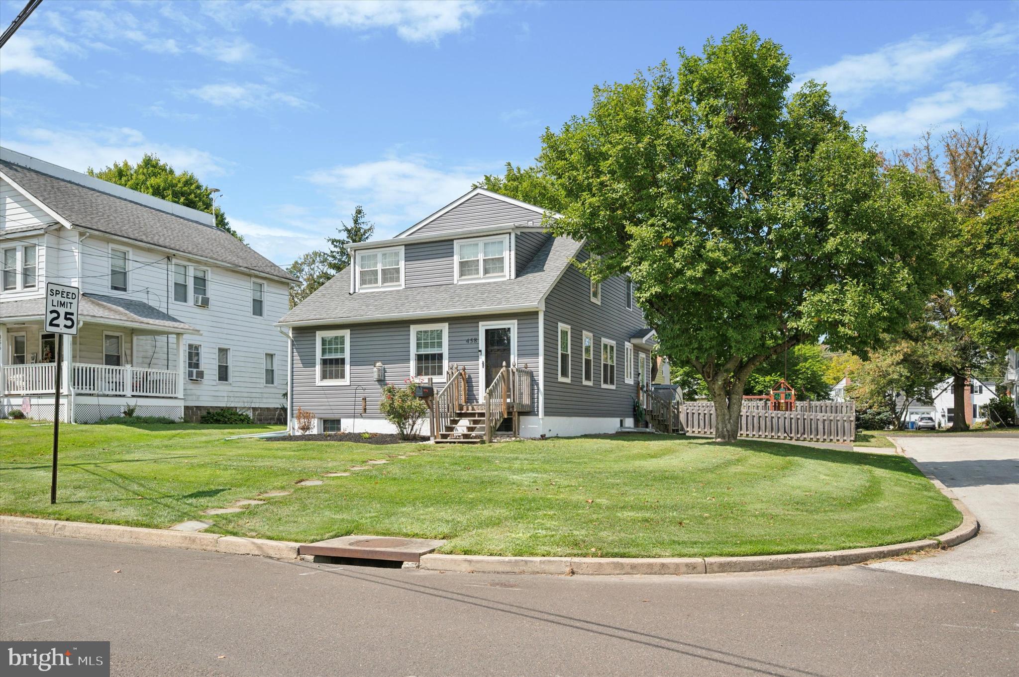 Welcome to this beautifully renovated single-family home in the heart of Glenside, tucked away on a quiet dead-end street. Fully updated in 2021, this home offers an open first-floor layout designed for modern living and entertaining. The stunning kitchen features a massive island with a built-in beverage fridge, butcher block countertops, and plenty of space for gathering. Off the kitchen the family room centers around a cozy gas fireplace, creating the perfect place to relax.
A versatile first-floor room can serve as a bedroom for one-floor living, a home office, or a playroom. Upstairs, the spacious primary suite boasts cathedral ceilings, a walk-in closet, and a luxurious bathroom with dual vanity sinks and a glass-framed shower. Convenient second-floor laundry adds ease to everyday living.
The fully finished basement with a powder room provides endless possibilities for a media room, gym, or play space. Additional highlights include a garage with abundant storage, and a location close to public transportation, shopping, dining, and easy access to the PA Turnpike.
This home is move-in ready and combines style, comfort, and convenience in one perfect package.