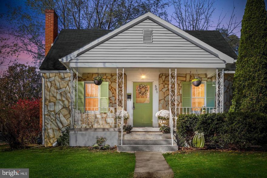 Unwind on the covered front porch of this charming stone Cape Cod, ideally located on a spacious corner lot with sidewalks and a large, fenced backyard. Inside, the inviting living room features hardwood floors and a brick gas-log fireplace—perfect for cozy evenings. Hardwood flooring continues throughout the home, complemented by a convenient kitchen and dining combination. Two bedrooms are located on the main level, one of which could easily serve as a formal dining room if desired. The upper level boasts a generously sized bedroom with hardwood floors and a large closet. The lower level offers additional living space with a family room, oversized closet or pantry, laundry area, and ample storage. Outdoor amenities include a recently updated covered carport and additional storage. Conveniently located just minutes from I-81 and close to restaurants and shopping. Notable updates include the replacement of two exterior doors with stainless steel–reinforced wood doors in 2022 and a new chimney cap installed the same year. The kitchen has seen several improvements, including replacement of the plumbing drain under the sink, installation of a microwave with exhaust ductwork, a new dishwasher in 2021, and a new refrigerator and stove in 2022. Bathroom updates include new plumbing under the bathtub in 2022 and a new diverter inside the spout in 2026. Additional plumbing improvements include an updated sink, a new AO Smith water heater installed in 2022, and a basement pressure-reducing valve. The home also features new vinyl windows throughout—including two attic windows, seven main-level windows, two miniature windows, and two basement half windows—installed in 2026, along with new gutters equipped with LeafGuard added in 2026.
