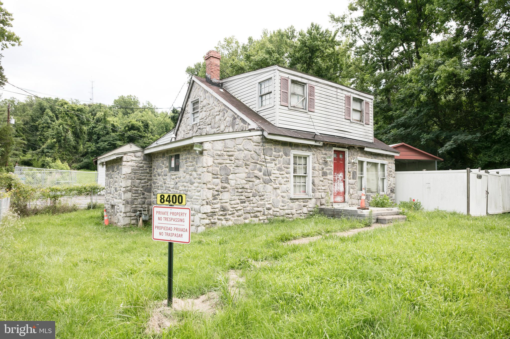 Opportunity knocks at 8400 Temple Hill Rd, Temple Hills, MD 20748! This 3-bedroom, 1-bathroom single-family home sits on a generously sized lot with over 1,750 sqft of potential. The property is being sold strictly AS-IS and is ideal for investors, rehabbers, or savvy buyers looking for a renovation project. The home features a traditional layout with spacious living and dining rooms, a large primary bedroom on the main level, and two additional bedrooms upstairs. Carpeted floors throughout, original kitchen with laminate counters, and a separate laundry room. Exterior highlights include a front porch, rear asphalt parking pad, and a partially fenced yard. Conveniently located near commuter routes, shopping centers, and schools.