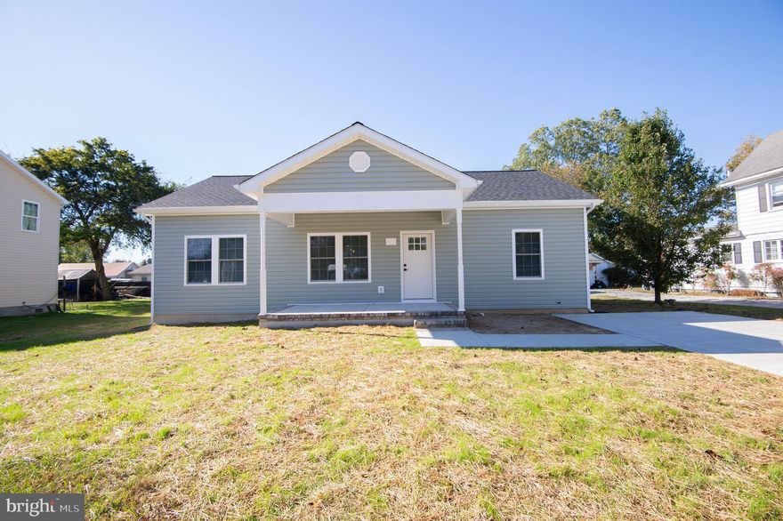 Amazing custom-built home in the heart of Secretary.  1,232 sq ft, 3 Br, 2 Full baths custom built by Lomaxx Custom Homes. This home is built with quality and standards. Dutch vinyl siding, Quartz countertops, LVP flooring, glass shower doors, barn door on primary closet, recess lighting, stainless steel appliances, concrete front porch, encapsulated crawl space, concrete driveway. The builder puts his signature on every custom home with a 1-year builder warranty. The home is centrally located to Cambridge, Easton, Seaford De. Walking distance to schools, church, park and banking. Just a few miles for the famous Suicide Bridge Restaurant and boat ramp. Secretary is known for its small-town charm.  Taxes are on lot only. This home will not last long.