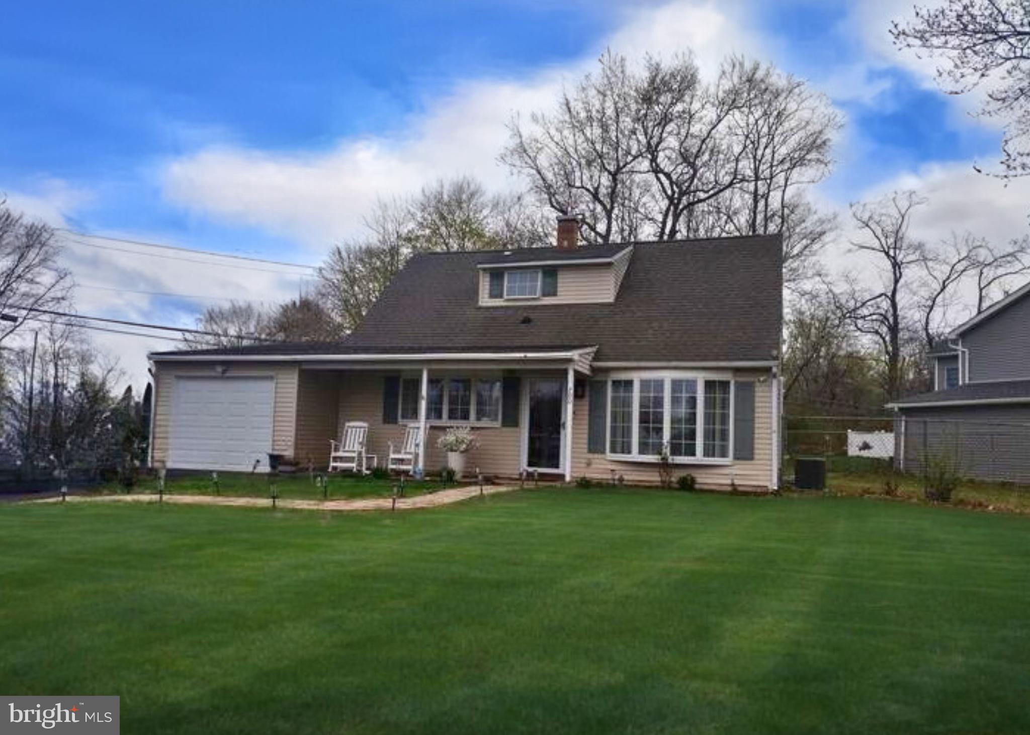 Charming 3-bedroom, 2-bath Cape Cod located in the sought-after Grandview section of Morrisville, PA. Situated on a spacious corner lot, this well-maintained home features an updated kitchen with beautiful wood cabinetry, stainless steel gas range, state-of-the-art stainless steel refrigerator, and a new floor installed in December 2024.
Freshly painted throughout, the home offers hardwood floors in the living and dining rooms, with carpeted stairs and second-floor bedrooms. Both bathrooms have been tastefully updated. Enjoy year-round comfort with central air conditioning.
All windows are equipped with new screens. Exterior highlights include low-maintenance vinyl siding, an attached garage, where the washer and dryer purchased 12/2024 are installed, a fenced rear yard, and a large patio—ideal for outdoor gatherings. Shed and storage box included. Security cameras installed 2025 (can be connected to your system)
Move-in ready and located in a quiet, established neighborhood close to schools, shopping, and major commuter routes. A must-see!