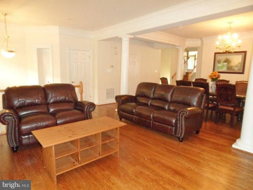 Beautiful 2 car-garage 4 BR, 3 & 1/2 BA townhouse in desirable King Farm community. Light filled, cozy & move in ready. Hardwood, gourmet kitchen w/ breakfast area. Luxury master suite w/ soaking tub & separate shower. Great recreation room, office, 4th BR & full bath on lower walk-out level. Walk to metro, grocery store & restaurants. Tenants occupied now; pictures reflect prior tenant occupancy.