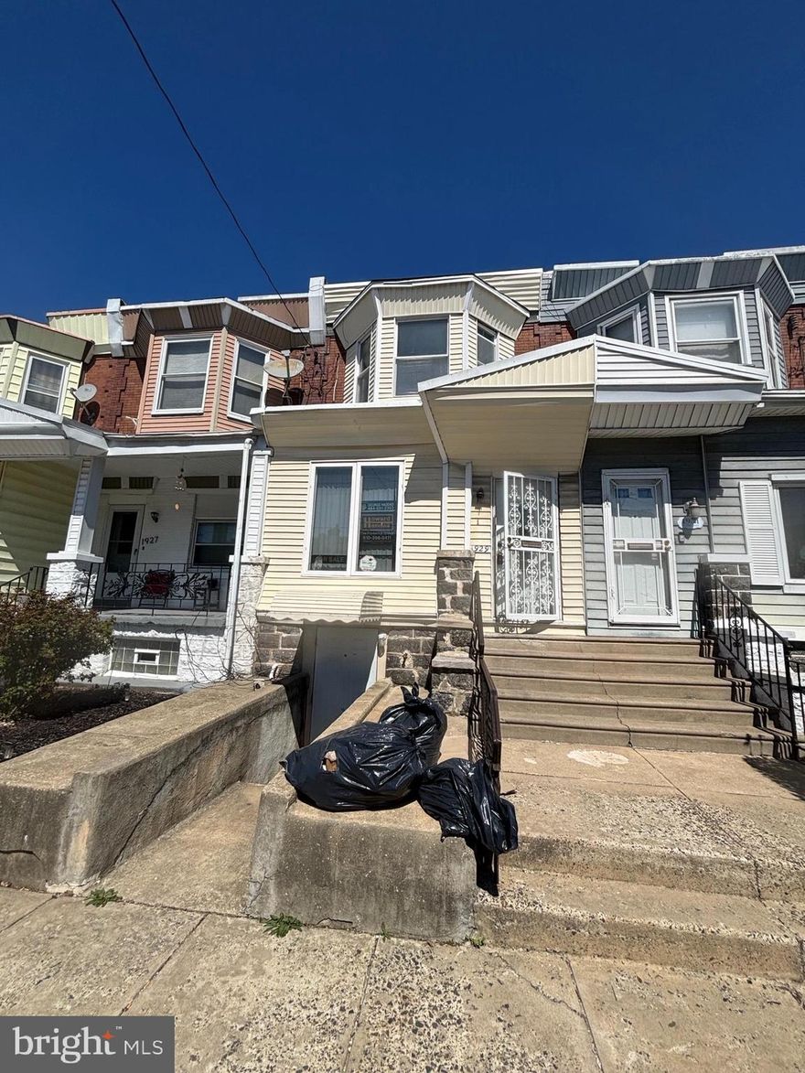 Investor Alert in the heart of Southwest Philadelphia! 1929 S 57th Street presents a fantastic opportunity for savvy investors looking to expand their portfolio. This property offers strong rental potential in a steadily growing neighborhood with consistent demand. Whether you’re looking to renovate and resell or hold for long-term cash flow, this is a prime value-add opportunity. Conveniently located near public transportation, major roadways, and local amenities, making it attractive for future tenants. Surrounded by ongoing development and revitalization, this property is positioned for upside appreciation. Don’t miss your chance to secure a solid investment in a high-demand rental market! Property is being sold as is, where is, how is.