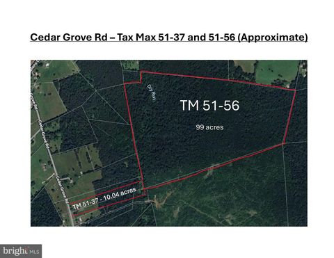 Vacant Land For Sale - Cedar Grove Rd<br/> CULPEPER, VA 22701