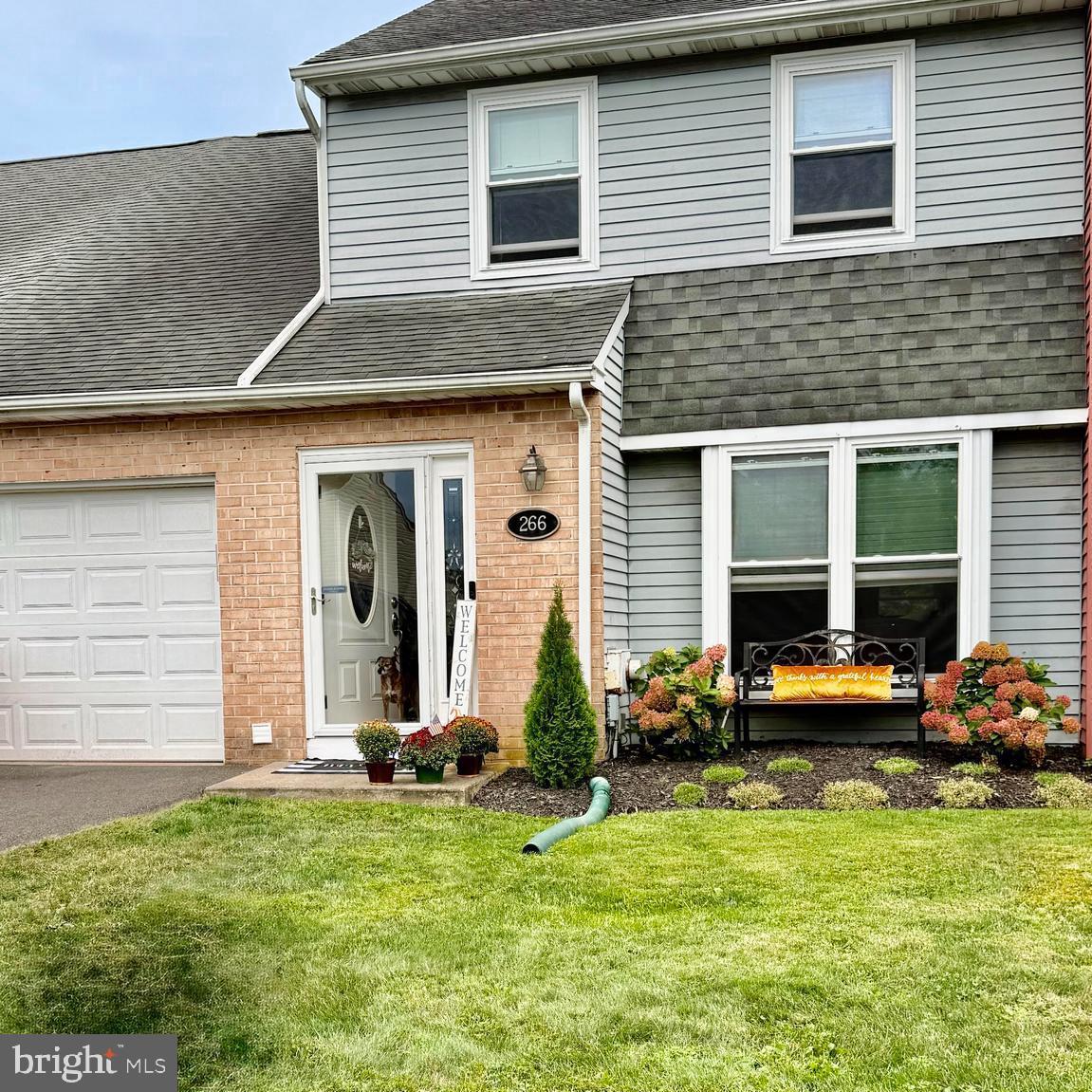 Welcome to this tasteful, neutral "Pottery Barn" style decorated home. This home is move in ready and boasts 3 bedrooms of good size and 2.5 bathrooms. Freshly painted throughout in 2024 and all new Luxury Vinyl Plank Floor throughout the first floor installed in 2024 also. The Front Living Room the sellers removed part of the dividing wall along the area currently used for a home office to open up the usable space. This area could also be a spacious formal dining space. Additionally Sellers removed the half wall that divided the kitchen and family room to once again make the space more usable and open and closed in a former bar area to make more functional space across from the main floor laundry area, ideal for folding and sorting laundry or for additional storage as needed. The stairs lead to the three good size and tasteful bedrooms and the hall bathroom and ensuite bathroom off the main bedroom . All bedrooms have ceiling fans and light fixtures. A full unfinished basement offering plenty of storage and future finished space completes this terrific house. The rear yard is expansive and long with a nicely appointed fire pit area to enjoy the early fall and spring evenings. The yard is completely fenced in with a gate at the rear, The property extends beyond the fence to the edge of the small creek. Noteworthy details : The Washer & Dryer were new in 2024. HVAC was new in 2024 and the Hot Water Heater new in 2025. This home is a lovely home in very good condition.