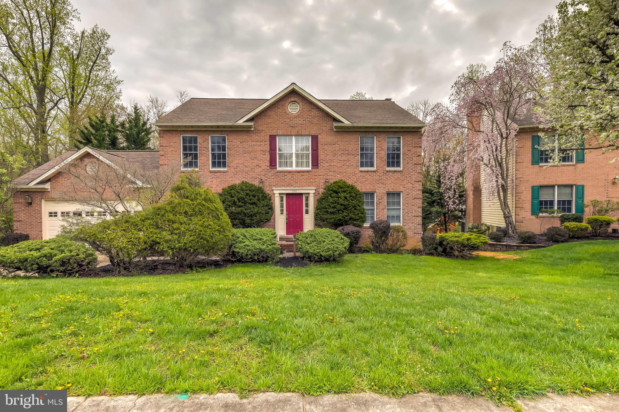 Welcome home to this move-in ready colonial style home that backs to a peaceful setting of trees and a spacious yard. Fresh paint, brand new premium carpets throughout upper level and in finished basement, hardwood on main floor, new floor in basement, new HVAC, newer roof, freshly painted deck for entertaining, and tons of charm! Large eat-in kitchen with ample cabinet space, bonus butlers pantry w/sink, wainscoting and crown molding in many rooms, huge master walk-in closet. Attic Fan, New Skylight, and New Chimney Crown/Seal in 2021. Won't be on market for long! Schedule your showing today!
