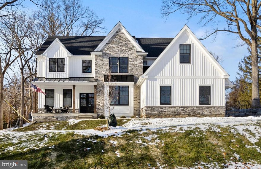 Welcome to 679 Monument Avenue, a newly built masterpiece in the heart of Malvern Borough. Perfectly blending modern luxury with small-town charm, this stunning 4 bedroom, 3.5 bath home sits across from the outer edge of Paoli Memorial Park and is just a short walk to Malvern’s vibrant King Street, offering access to the train, top restaurants, boutiques, and cafés.

Completed in early 2024, this incredible home is filled with high-end upgrades and thoughtful design elements. From the moment you step into the inviting foyer, you'll be captivated by the sleek, Arhaus-inspired aesthetic, abundant natural light, and seamless open floor plan. To the left, a private home office with double glass doors provides a quiet retreat, while the elegant dining room to the right is perfect for entertaining.

The heart of the home is the spacious living area, featuring a gas fireplace and open views of the gourmet kitchen. Designed for both style and function, the kitchen is equipped with Thermador stainless steel appliances, quartz countertops and an upgraded butler’s pantry equipped with a Scotsman under-counter ice maker, connecting to the dining area. Additionally a spacious walk-in pantry, custom mudroom cabinetry, and back staircase add to the home's function and flow.

Upstairs, the luxurious primary suite offers custom-designed closets and a spa-like bath, dual vanities,  a large walk-in shower, a fogless shower mirror and dual-flush Kohler fixtures. The additional bedrooms are generously sized, one bedroom en-suite and the other two bedrooms share a spacious Jack and Jill bathroom with separate vanity areas. The 4th bedroom is also home to a separate sitting area which currently functions as both TV retreat and office.  The laundry room is conveniently located on the second floor.

The lower level is plumbed for a future bathroom and offers endless possibilities for customization.

Outside, the professionally landscaped yard is fully fenced with aluminum and split rail fencing, and the back patio provides a perfect space for outdoor relaxation. The sizable three-car garage includes an electric vehicle charging station, while a Generac whole-house generator ensures uninterrupted comfort.

Additional highlights include Andersen windows and doors, custom mudroom cubbies, custom closet systems, custom window treatments, an automated pet door, a Ring home monitoring system, and a radon remediation system for peace of mind.

Offering the perfect balance of sophistication and functionality, 679 Monument Avenue is a rare opportunity to own a brand-new luxury home in one of Malvern’s most desirable, walkable locations.