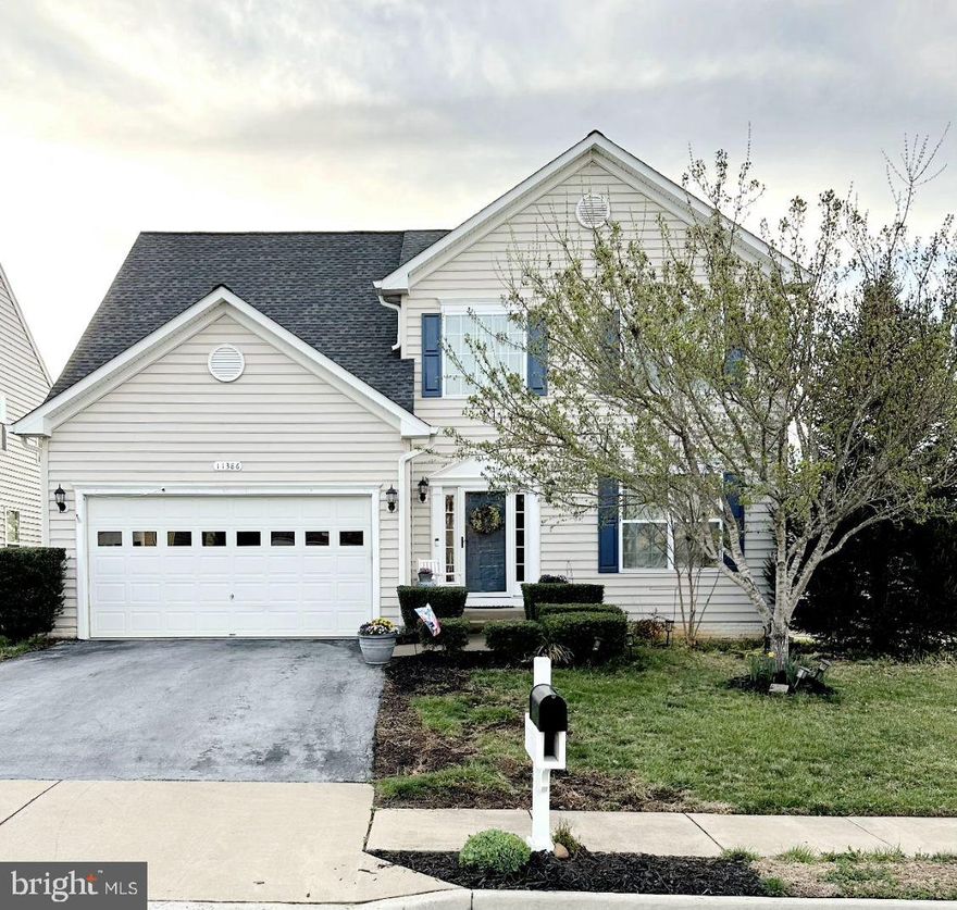 Charming Colonial on an End Lot in Amenity-Filled Community!

Welcome home to this stunning 4-bedroom, 2.5-bath Colonial, offering 2,280 finished square feet of living space with an additional 1,126 square feet of unfinished basement—ready for your personal touch with a full bathroom rough-in.

Situated on a desirable end lot, this home boasts modern updates and thoughtful upgrades throughout. The new vinyl and Trex composite deck (2023) provides the perfect outdoor retreat, while the newly installed hardwood flooring (2023) in the front room adds warmth and elegance. The oil-rubbed bronze door handles and hinges offer a stylish, contemporary touch. The garage door springs were replaced in 2023, ensuring smooth functionality.

The kitchen is equipped with a new dishwasher and garbage disposal, and the new washer and dryer convey, making this home truly move-in ready!

Located in an amenity-rich community, you'll enjoy access to an in-ground pool, clubhouse, tennis courts, walking trails, playgrounds, and a fitness center. Conveniently positioned for commuters, this home offers easy access to Southern Maryland, Fredericksburg, Richmond, Quantico, and Washington, DC.

Don't miss the opportunity to own this beautifully maintained and updated home—schedule your showing today!