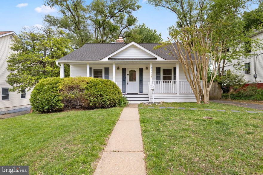 Charming Cape Cod in Falls Church. From the inviting front porch to the fully fenced backyard with a spacious deck, this home offers both character and functionality. New roof installed April 2026.

The kitchen features KraftMaid white cabinetry, Corian countertops, white appliances, and a generous walk-in pantry. Hardwood floors run throughout the main level. Move-in ready and conveniently located just minutes to Metro, shopping, dining, and entertainment.