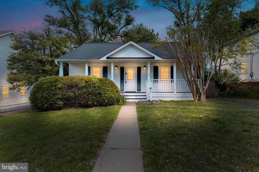 Charming Cape Cod in Falls Church. From the inviting front porch to the fully fenced backyard with a spacious deck, this home offers both character and functionality. New roof installed April 2026.

The kitchen features KraftMaid white cabinetry, Corian countertops, white appliances, and a generous walk-in pantry. Hardwood floors run throughout the main level. Move-in ready and conveniently located just minutes to Metro, shopping, dining, and entertainment.